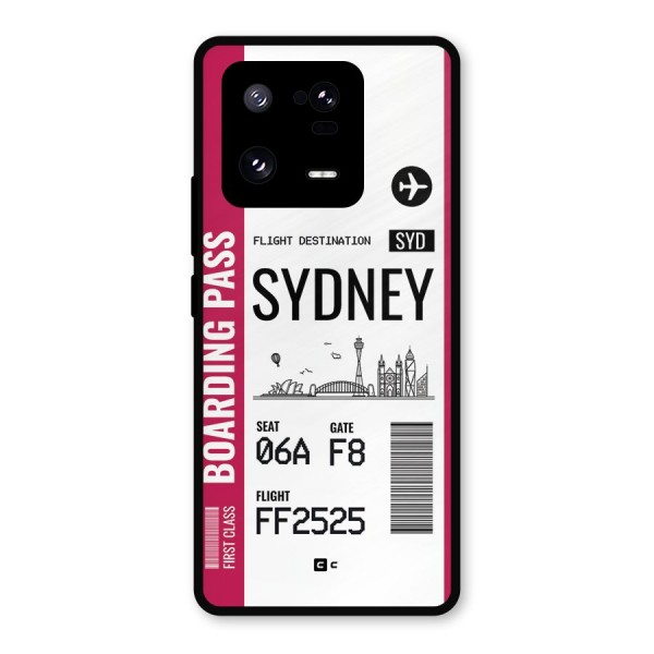 Sydney Boarding Pass Metal Back Case for Xiaomi 13 Pro