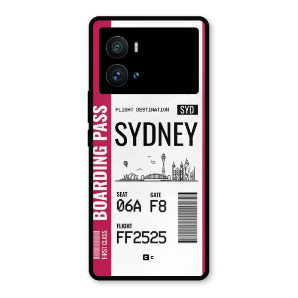 Sydney Boarding Pass Metal Back Case for iQOO 9 Pro