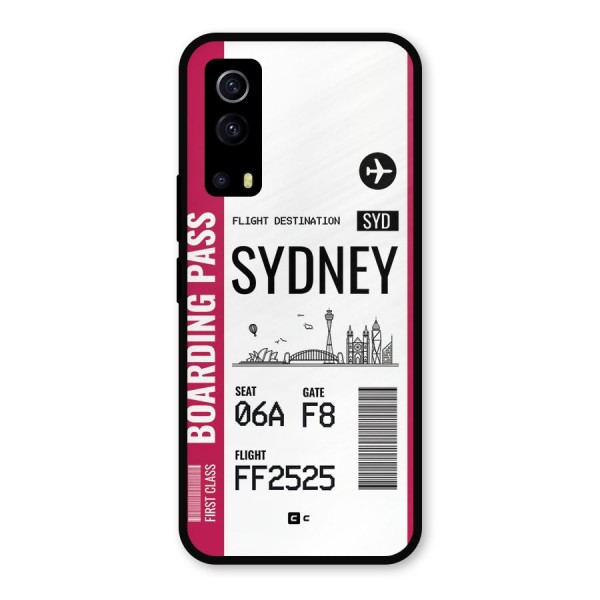 Sydney Boarding Pass Metal Back Case for iQOO Z3