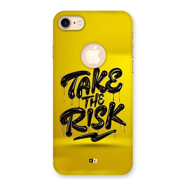 Take The Risk Back Case for iPhone 8 Logo Cut