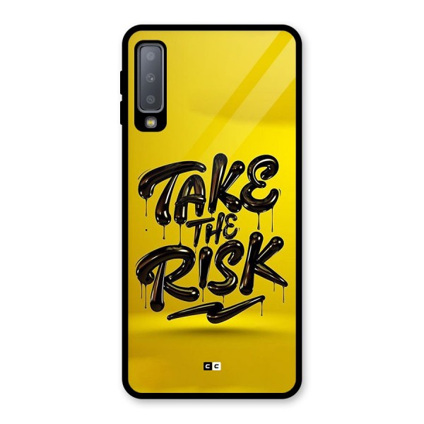 Take The Risk Glass Back Case for Galaxy A7 (2018)