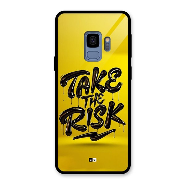 Take The Risk Glass Back Case for Galaxy S9