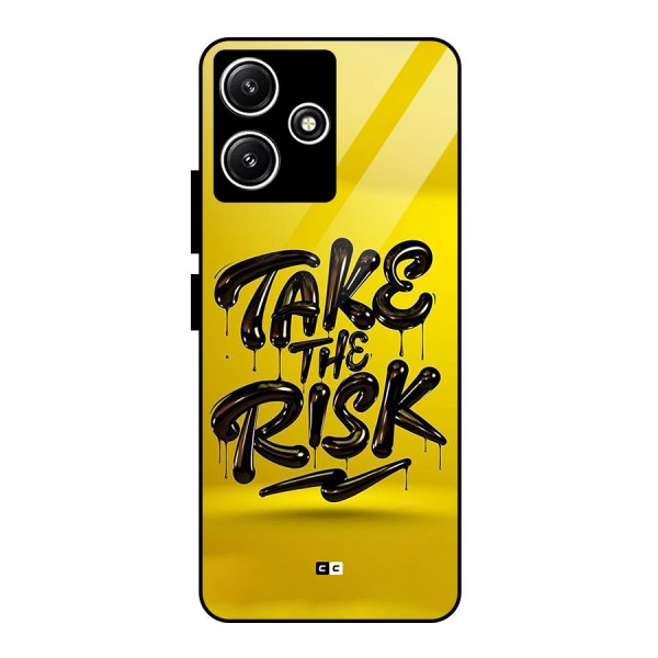 Take The Risk Glass Back Case for Poco M6 Pro