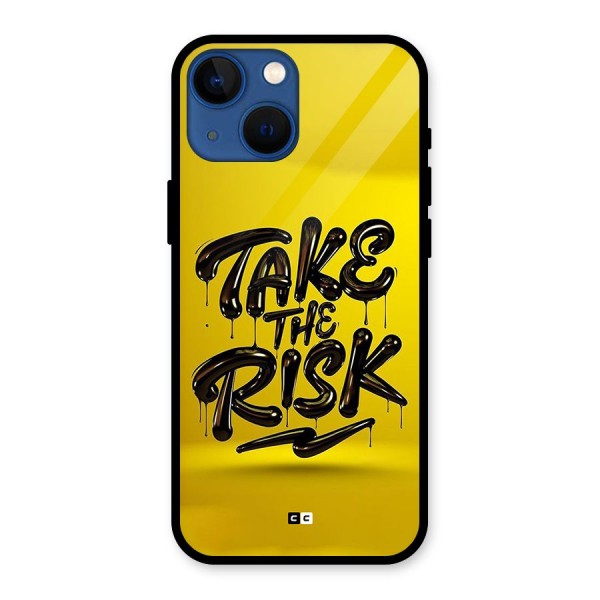 Take The Risk Glass Back Case for iPhone 13 Mini