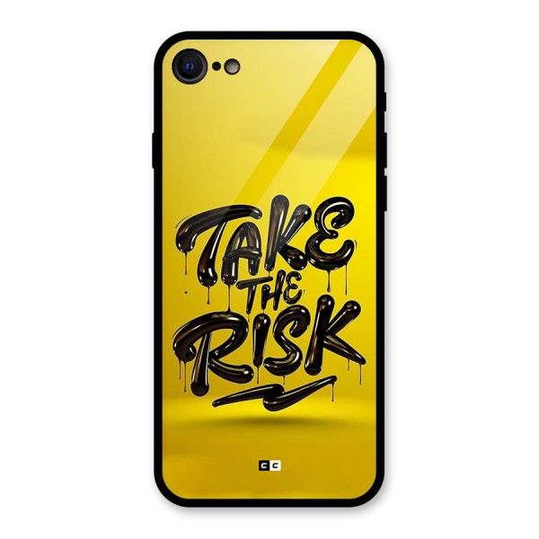 Take The Risk Glass Back Case for iPhone SE 2020