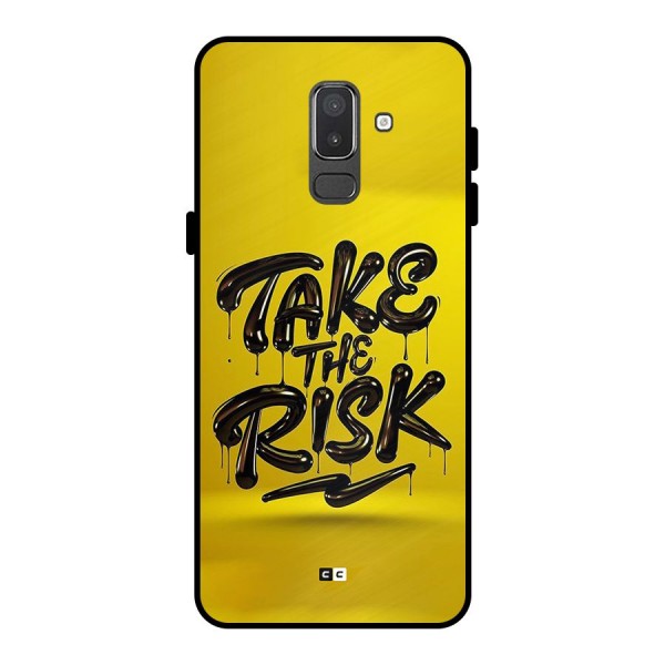 Take The Risk Metal Back Case for Galaxy On8 (2018)