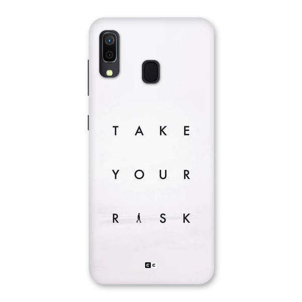 Take Your Risk Back Case for Galaxy A20