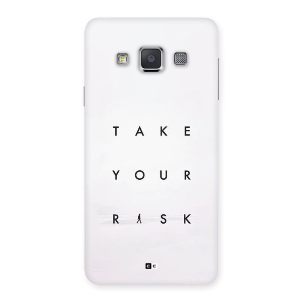 Take Your Risk Back Case for Galaxy A3