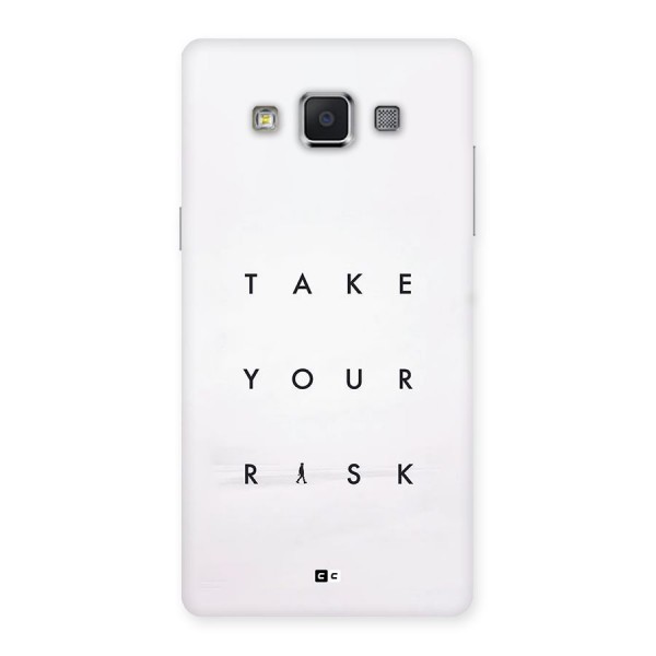 Take Your Risk Back Case for Galaxy A5