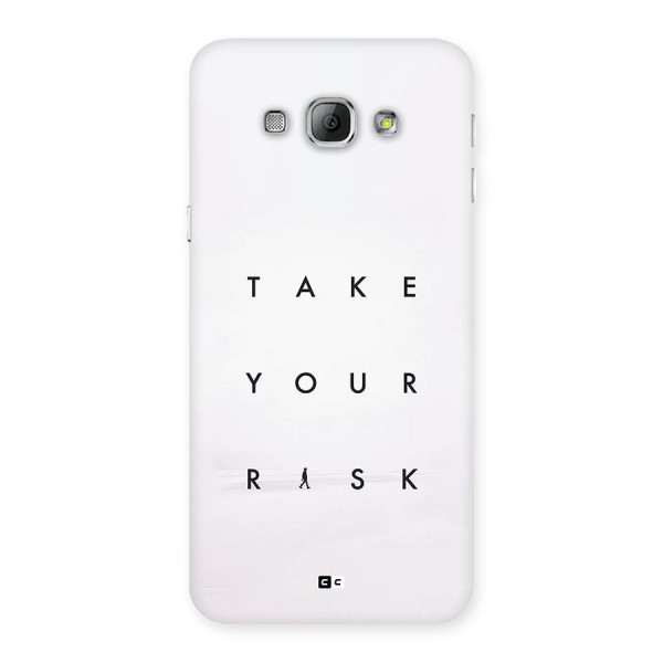 Take Your Risk Back Case for Galaxy A8