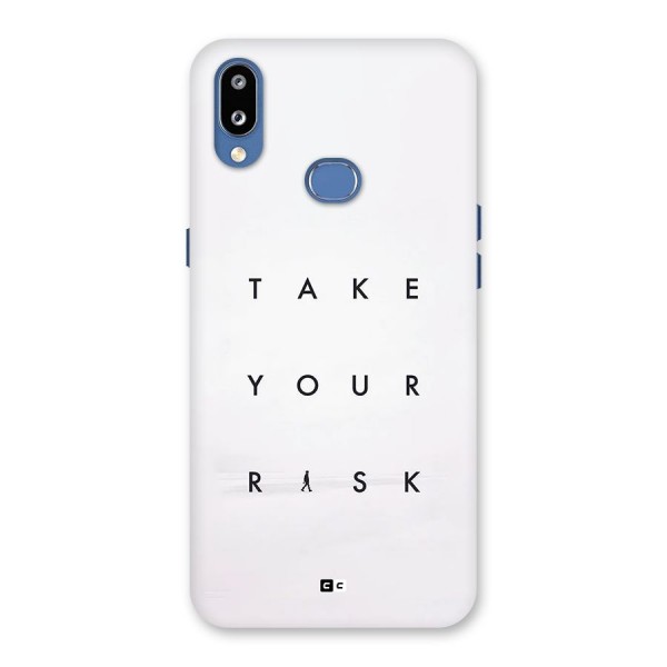 Take Your Risk Back Case for Galaxy M01s