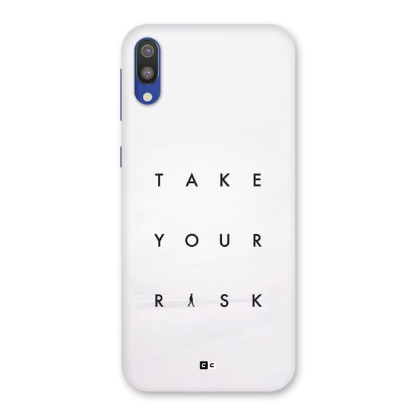 Take Your Risk Back Case for Galaxy M10