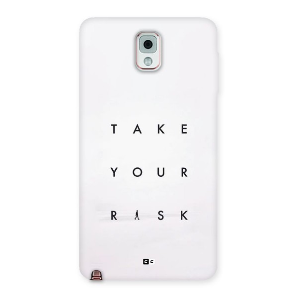 Take Your Risk Back Case for Galaxy Note 3