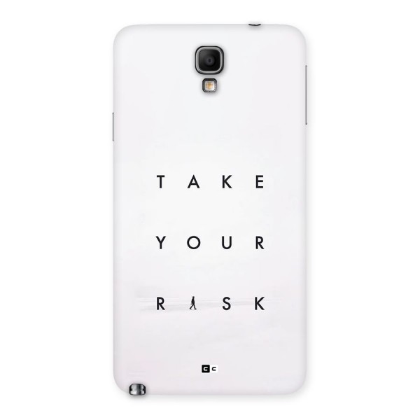 Take Your Risk Back Case for Galaxy Note 3 Neo