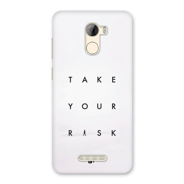 Take Your Risk Back Case for Gionee A1 LIte