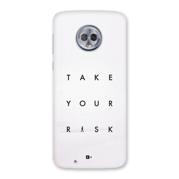 Take Your Risk Back Case for Moto G6