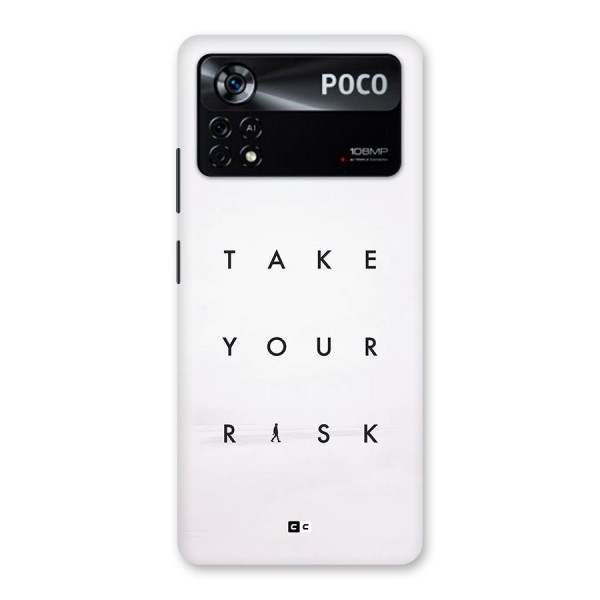 Take Your Risk Back Case for Poco X4 Pro 5G