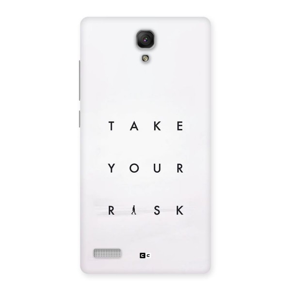 Take Your Risk Back Case for Redmi Note