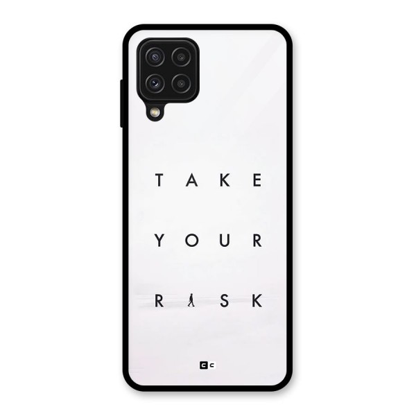 Take Your Risk Glass Back Case for Galaxy A22 4G