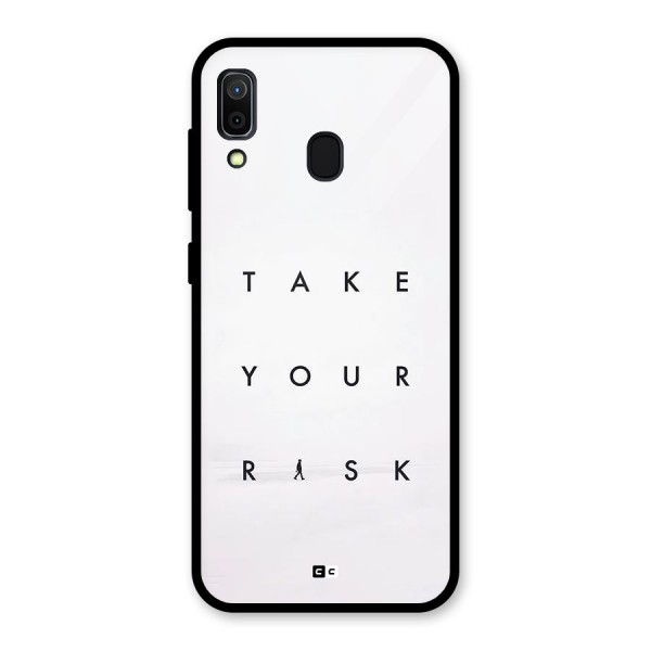 Take Your Risk Glass Back Case for Galaxy A30