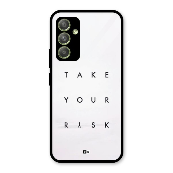 Take Your Risk Glass Back Case for Galaxy A54