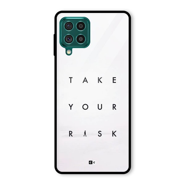 Take Your Risk Glass Back Case for Galaxy F62