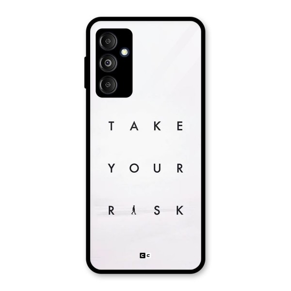 Take Your Risk Glass Back Case for Galaxy M14 5G