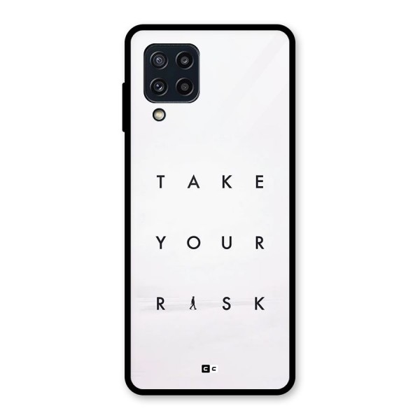 Take Your Risk Glass Back Case for Galaxy M32