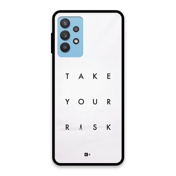 Take Your Risk Glass Back Case for Galaxy M32 5G