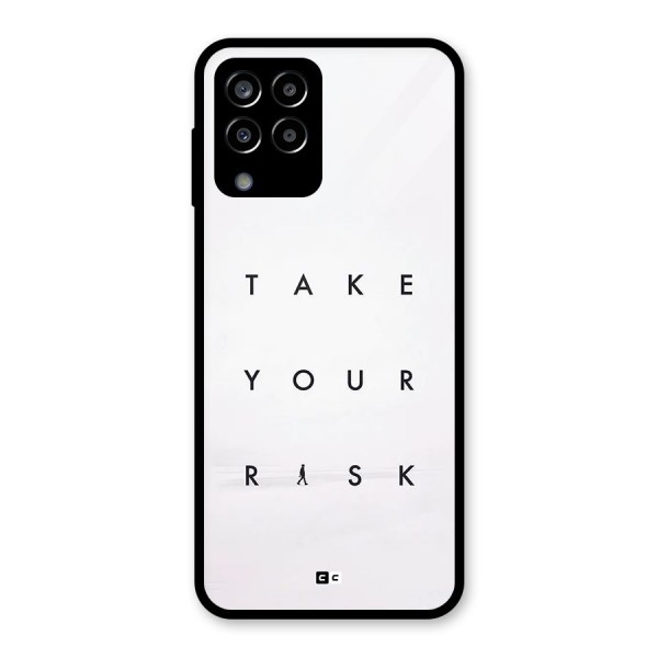 Take Your Risk Glass Back Case for Galaxy M33