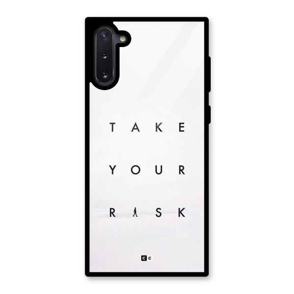 Take Your Risk Glass Back Case for Galaxy Note 10