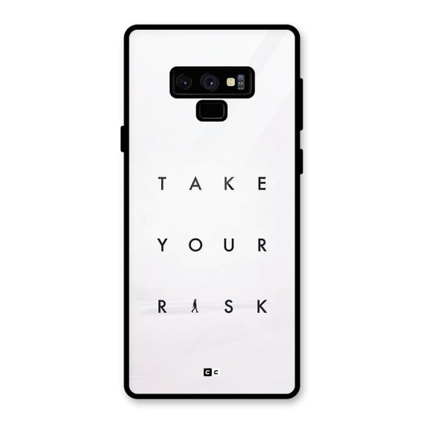 Take Your Risk Glass Back Case for Galaxy Note 9