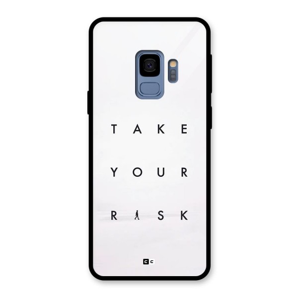 Take Your Risk Glass Back Case for Galaxy S9