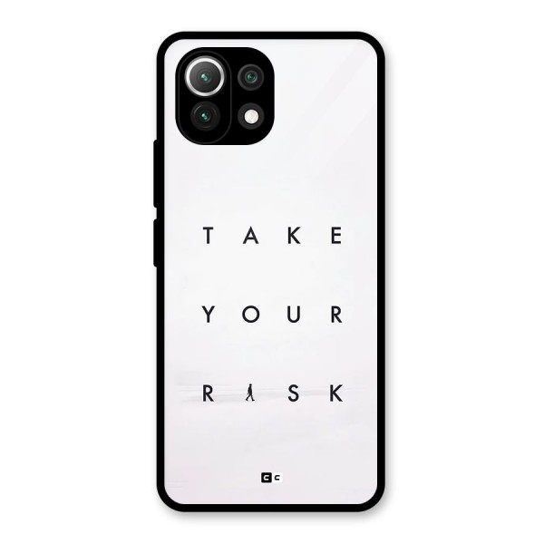 Take Your Risk Glass Back Case for Mi 11 Lite