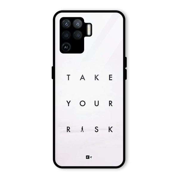 Take Your Risk Glass Back Case for Oppo F19 Pro