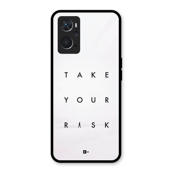 Take Your Risk Glass Back Case for Oppo K10 4G