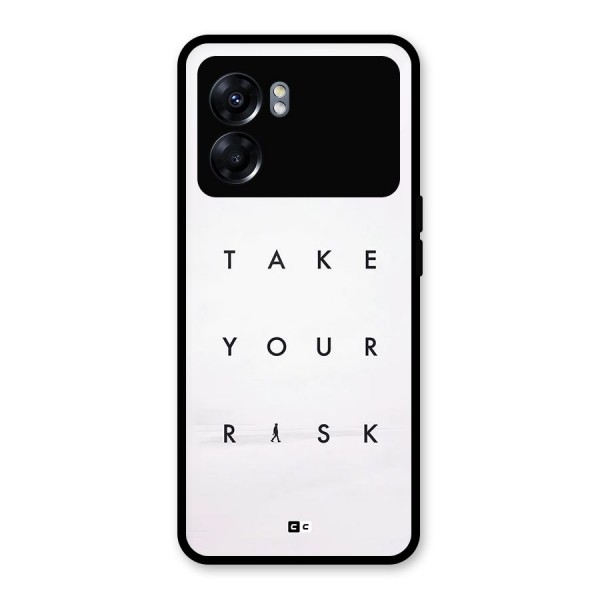 Take Your Risk Glass Back Case for Oppo K10 5G