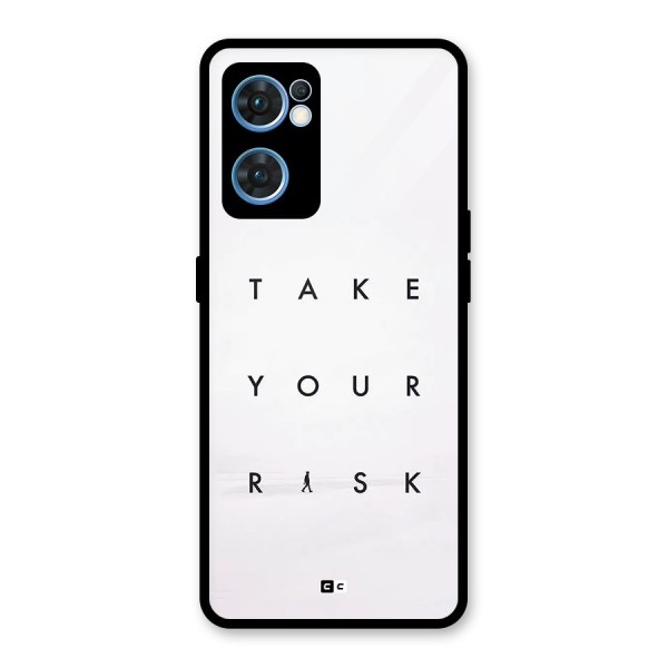 Take Your Risk Glass Back Case for Oppo Reno7 5G