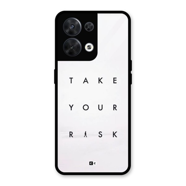 Take Your Risk Glass Back Case for Oppo Reno8 5G