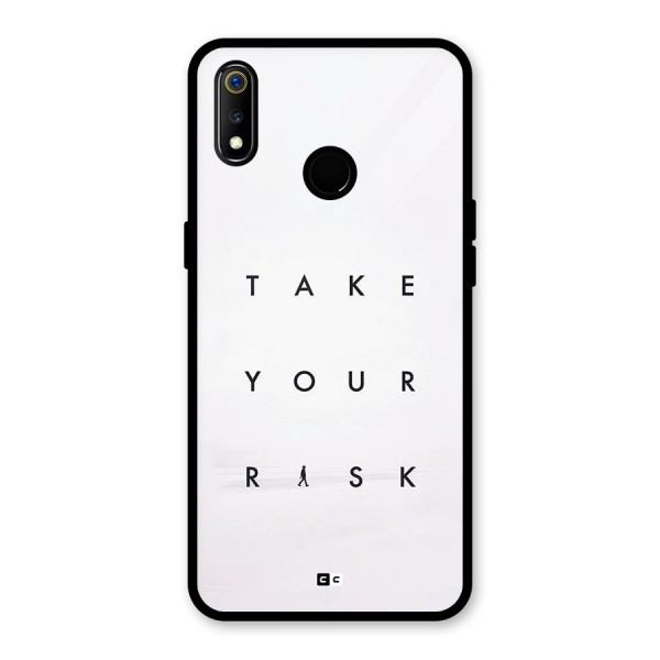 Take Your Risk Glass Back Case for Realme 3i