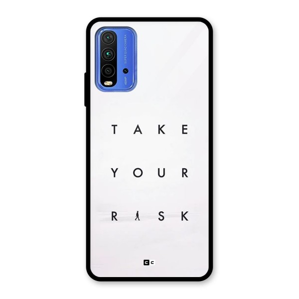 Take Your Risk Glass Back Case for Redmi 9 Power