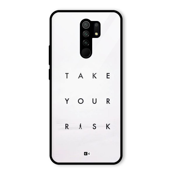 Take Your Risk Glass Back Case for Redmi 9 Prime