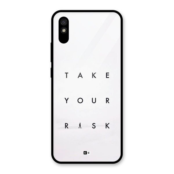 Take Your Risk Glass Back Case for Redmi 9i