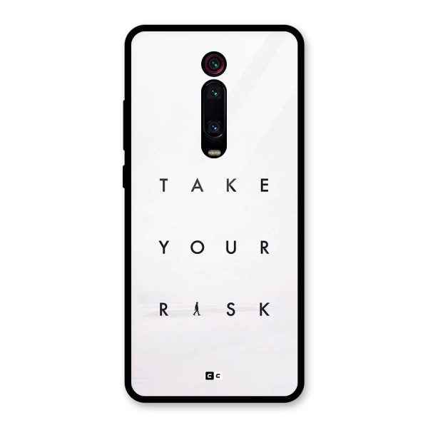 Take Your Risk Glass Back Case for Redmi K20