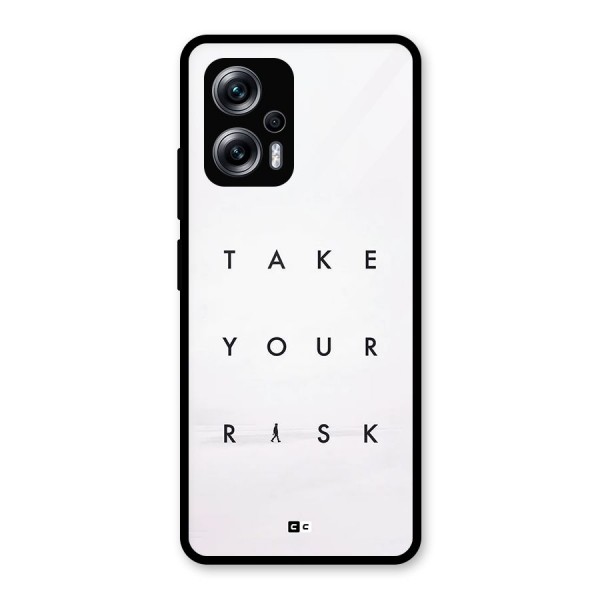 Take Your Risk Glass Back Case for Redmi K50i