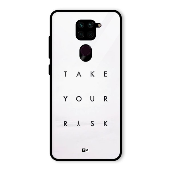 Take Your Risk Glass Back Case for Redmi Note 9