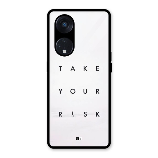 Take Your Risk Glass Back Case for Reno8 T 5G