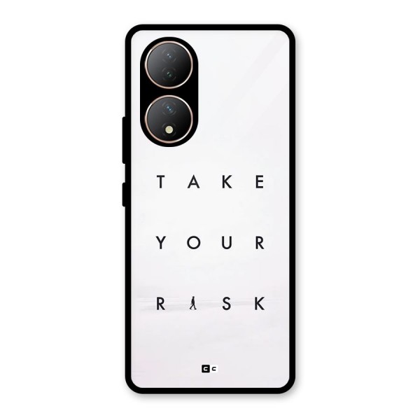 Take Your Risk Glass Back Case for Vivo T2