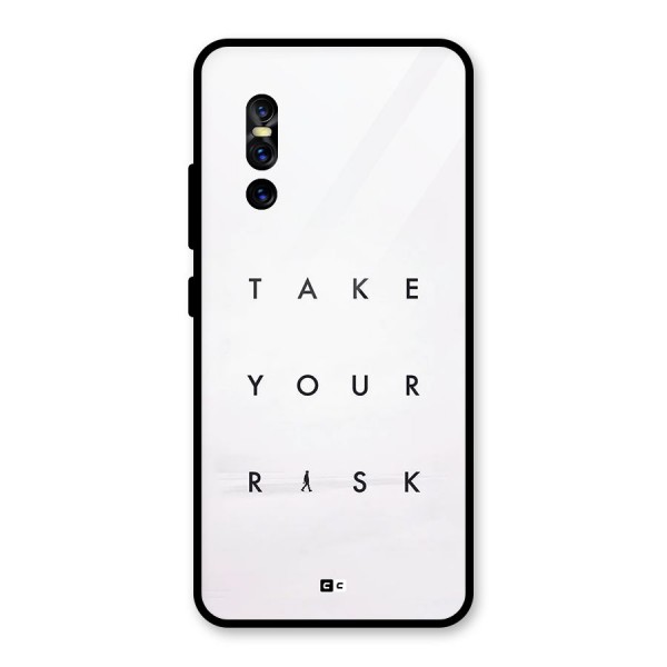 Take Your Risk Glass Back Case for Vivo V15 Pro