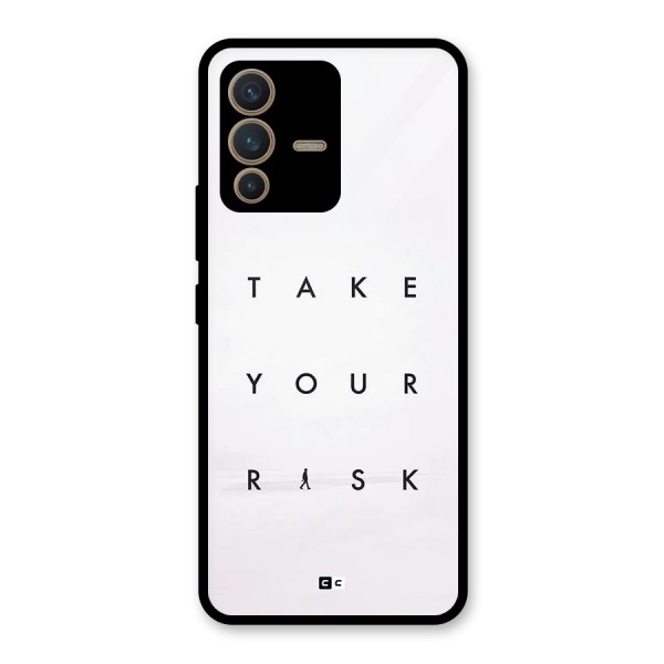 Take Your Risk Glass Back Case for Vivo V23 5G